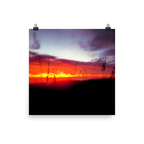 Gods Canvas Fire In The Sky Poster