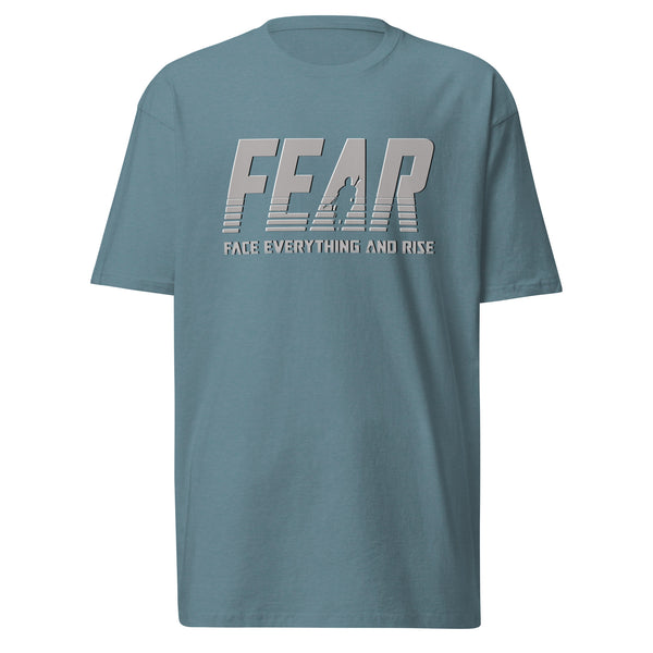 FEAR Face Everything And Rise Men’s premium heavyweight tee