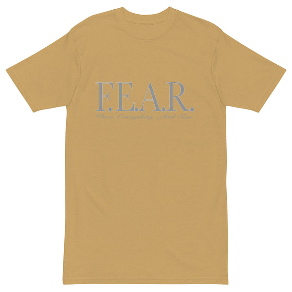 Face Everything And Rise (FEAR) Men’s premium heavyweight tee